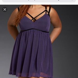 Purple mess babydoll